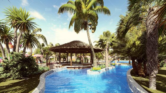 大きなホリデーリゾート ガラス繊維 娯楽公園