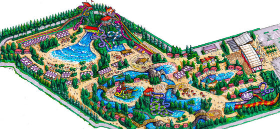 Waterparkの概念設計、水公園は設計しましたり/カスタマイズされた水公園