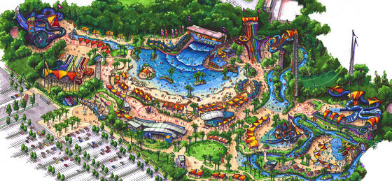 Waterparkの概念設計、水公園は設計しましたり/カスタマイズされた水公園