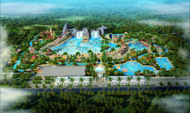 温泉のWaterparkのプロジェクト、ガラス繊維水公園装置/カスタマイズされた水公園のプロジェクトを向いて下さい
