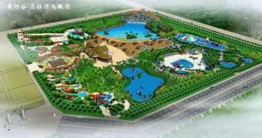 ガラス繊維水スライドの管の遊園地のゲームは/水公園をカスタマイズしました