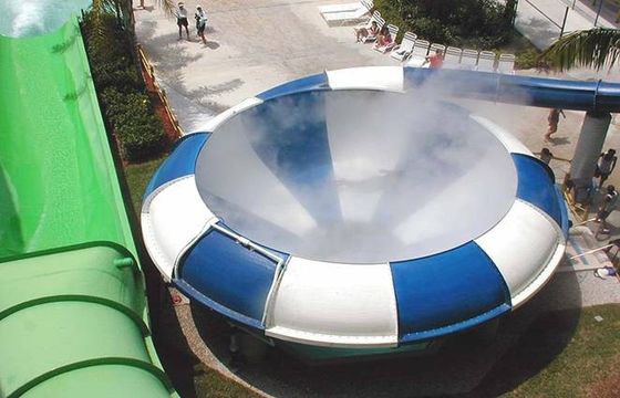 スペースボウルウォータースライダー、プラットフォーム高さ10.65m、定員180名、溶融亜鉛めっき鋼構造