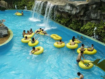 ホテルの不精な川、水公園の夏期休暇の家族のためのガラス繊維の水公園装置