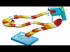ステンレス・スティール・ファイバーグラス 水上スライド 虹色の水上スライド ウォーターパークの子供/大人のためのスライド