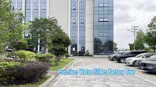 Vison Waterparks のプレミアム グラスファイバー スライドの製造